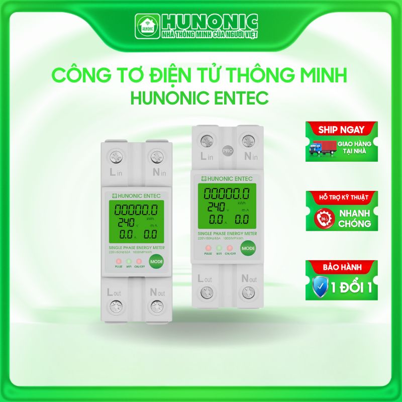 Công Tơ Điện Tử Thông Minh HUNONIC ENTEC