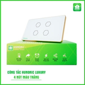 Hunonic Luxury 4 Nút Màu TRắng